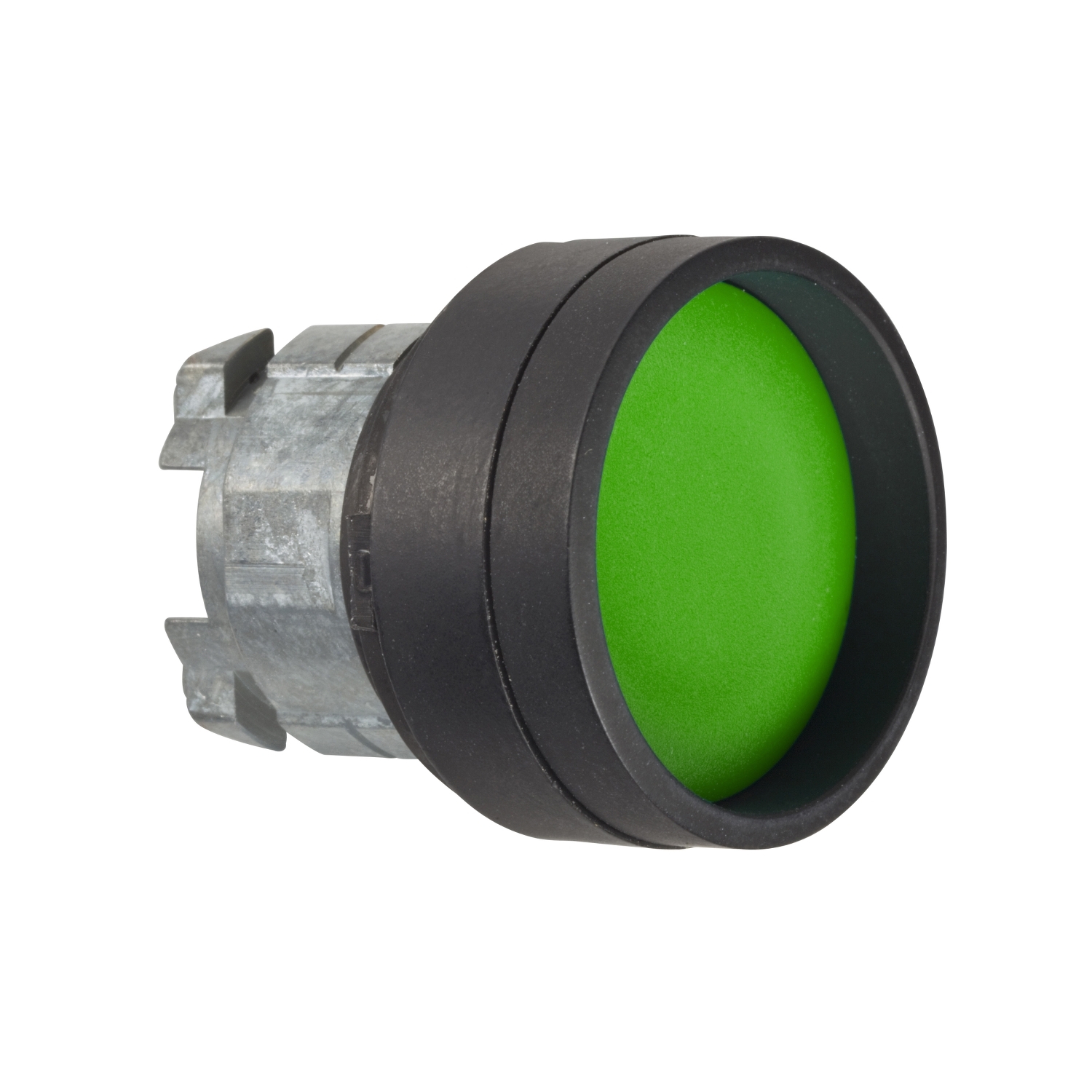 Schneider Electric Schneider Electric ZB4BA367 – Head for illuminated push button, Harmony XB4, black metal, green recessed, 22mm, spring return, high guard, wunmarked