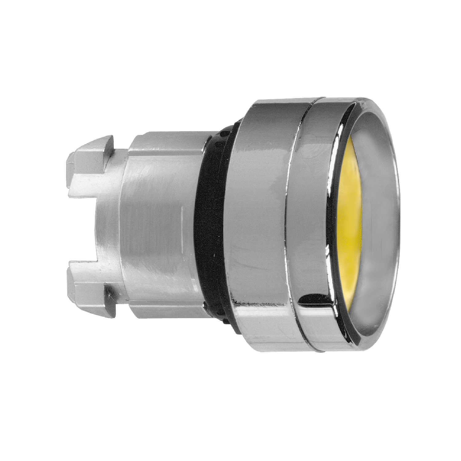 Schneider Electric Schneider Electric ZB4BA56 – yellow recessed pushbutton head Ø22 spring return unmarked