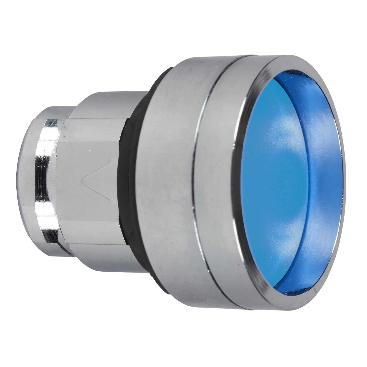 Schneider Electric Schneider Electric ZB4BA66 – Head for illuminated push button, Harmony XB4, metal, blue recessed, 22mm, spring return, high guard, unmarked