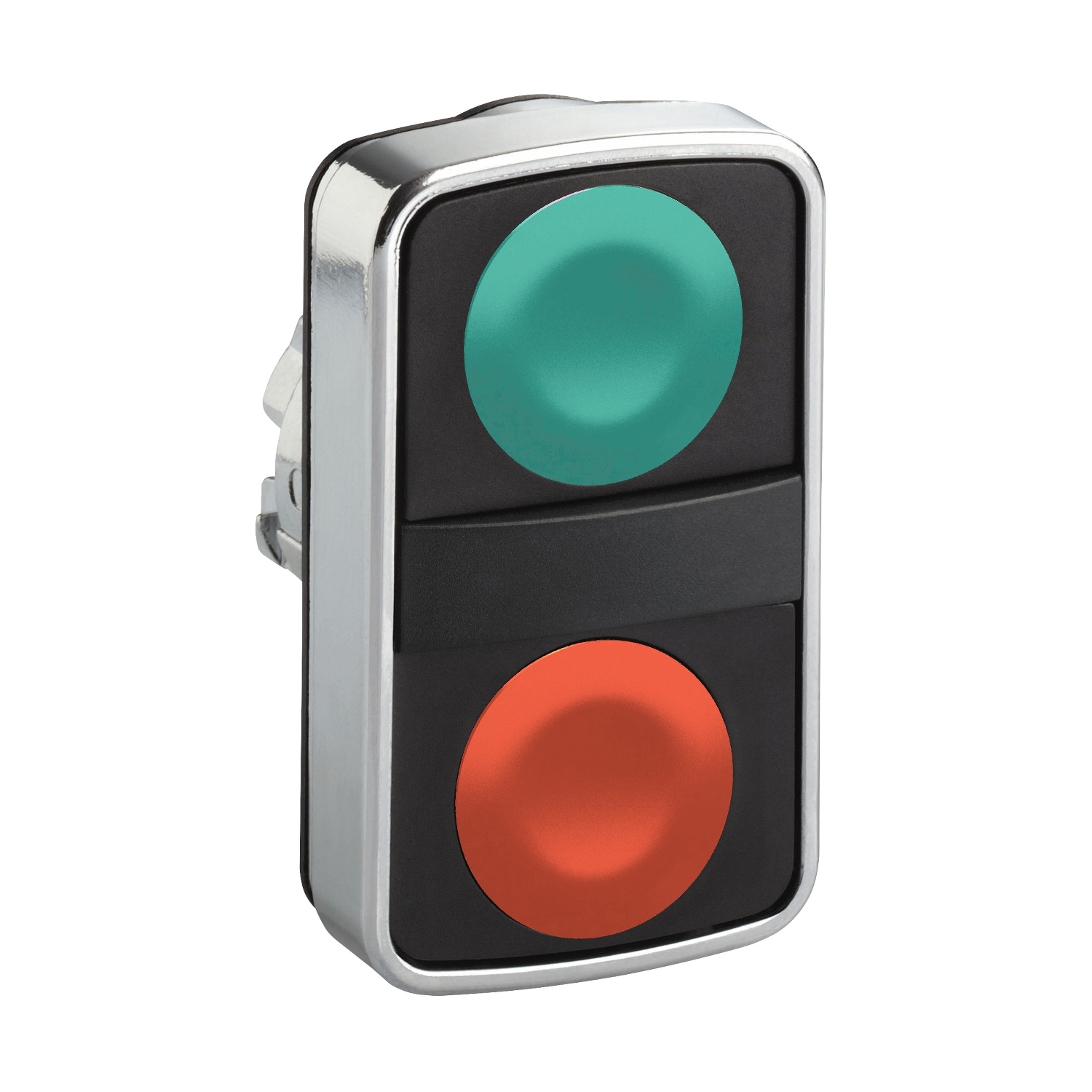 Schneider Electric Schneider Electric ZB4BA9134 – Head for double headed push button, Harmony XB4, green flush/red flush pushbutton Ø22 mm unmarked