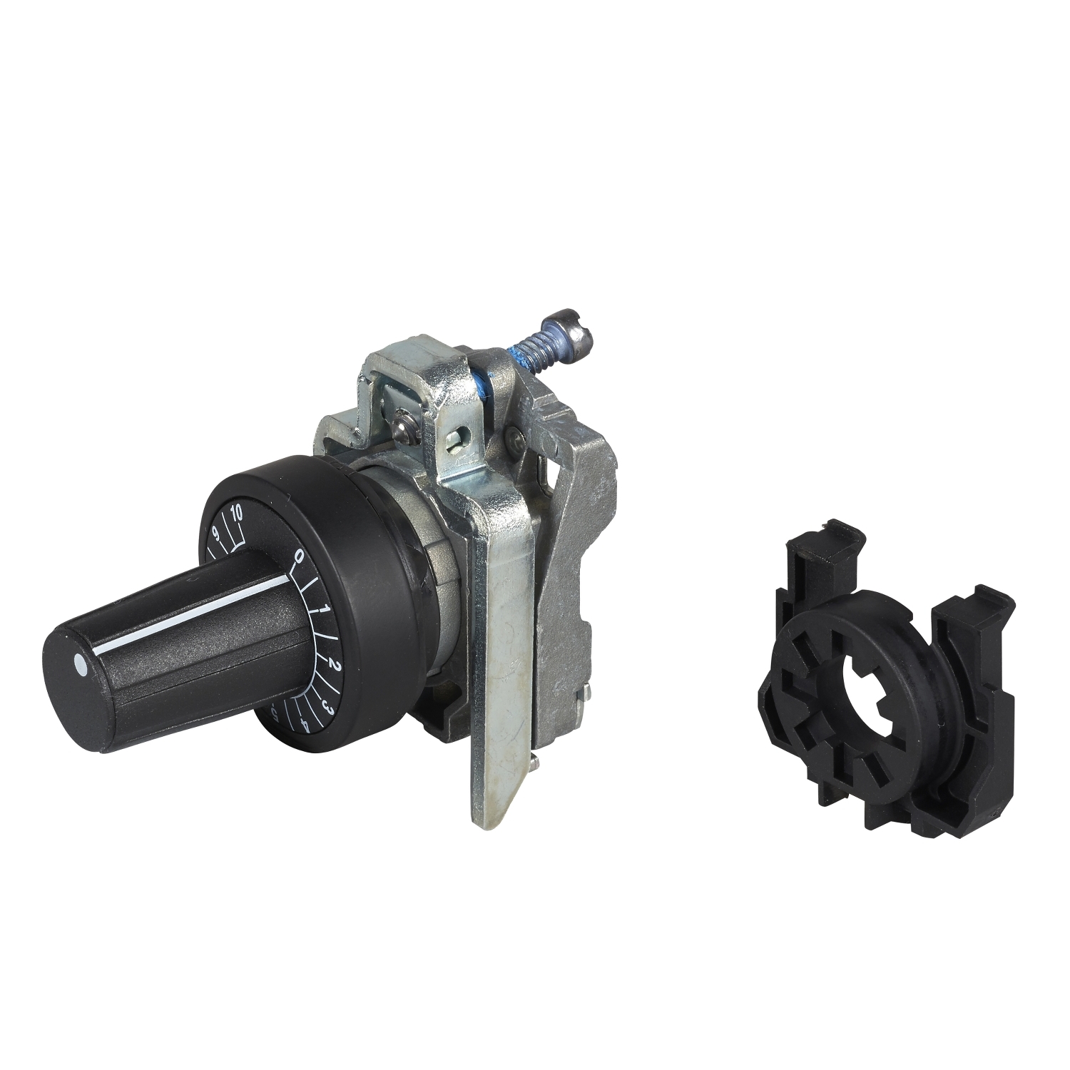 Schneider Electric Schneider Electric ZB4BD9127 – Head + mounting base for potentiometer, Harmony XB4, Ø22 mm