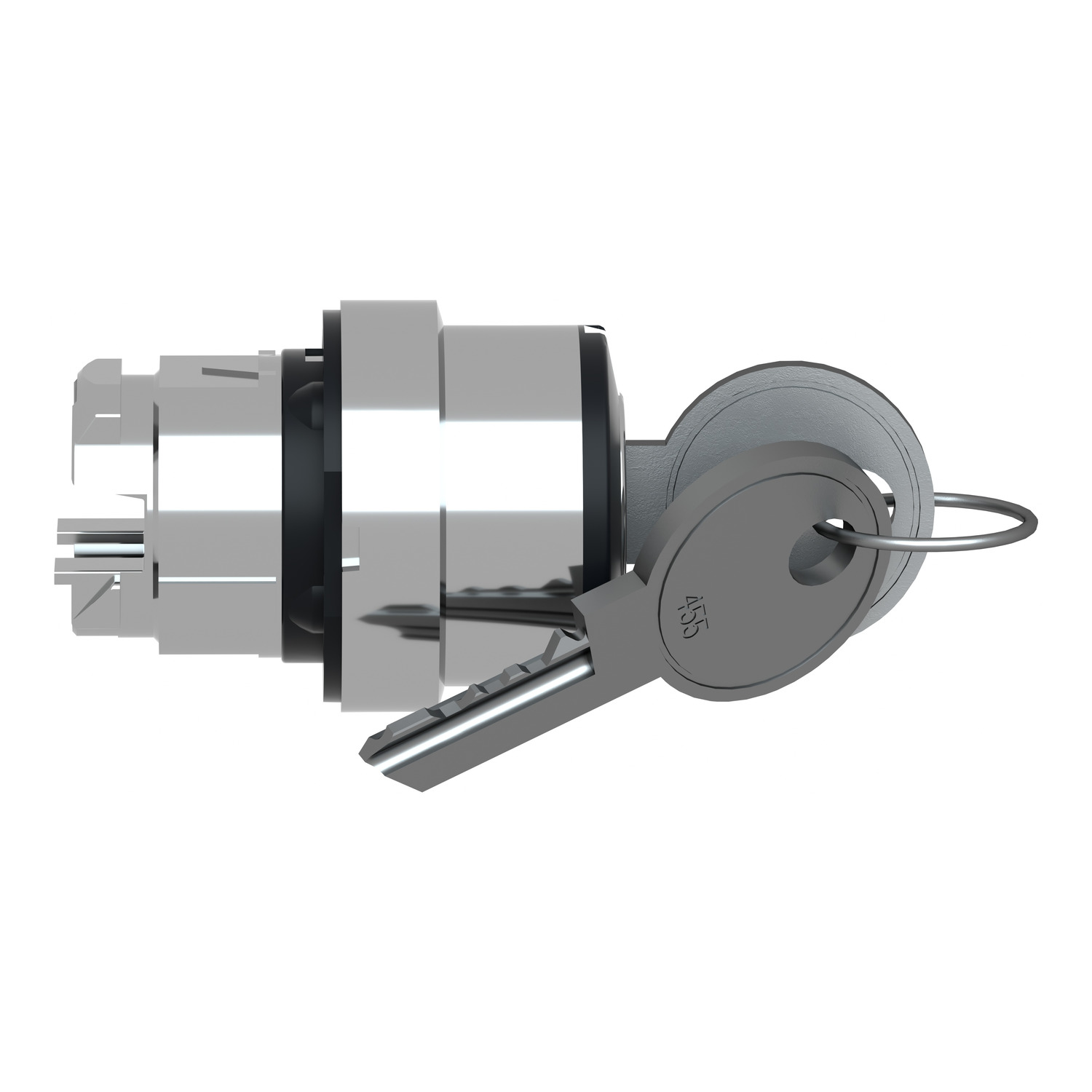 Schneider Electric Schneider Electric ZB4BG0F046 – Key switch selector head, Harmony XB4, metal, black, 22mm, key 455, 3 positions, stay put, special key