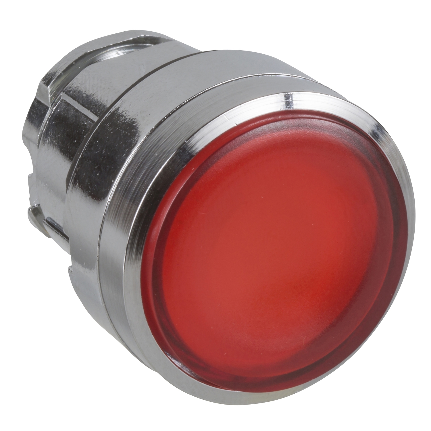 Schneider Electric Schneider Electric ZB4BH0483 – Head for illuminated push button, Harmony XB4, red flush pushbutton, 22mm, push-push, integral LED