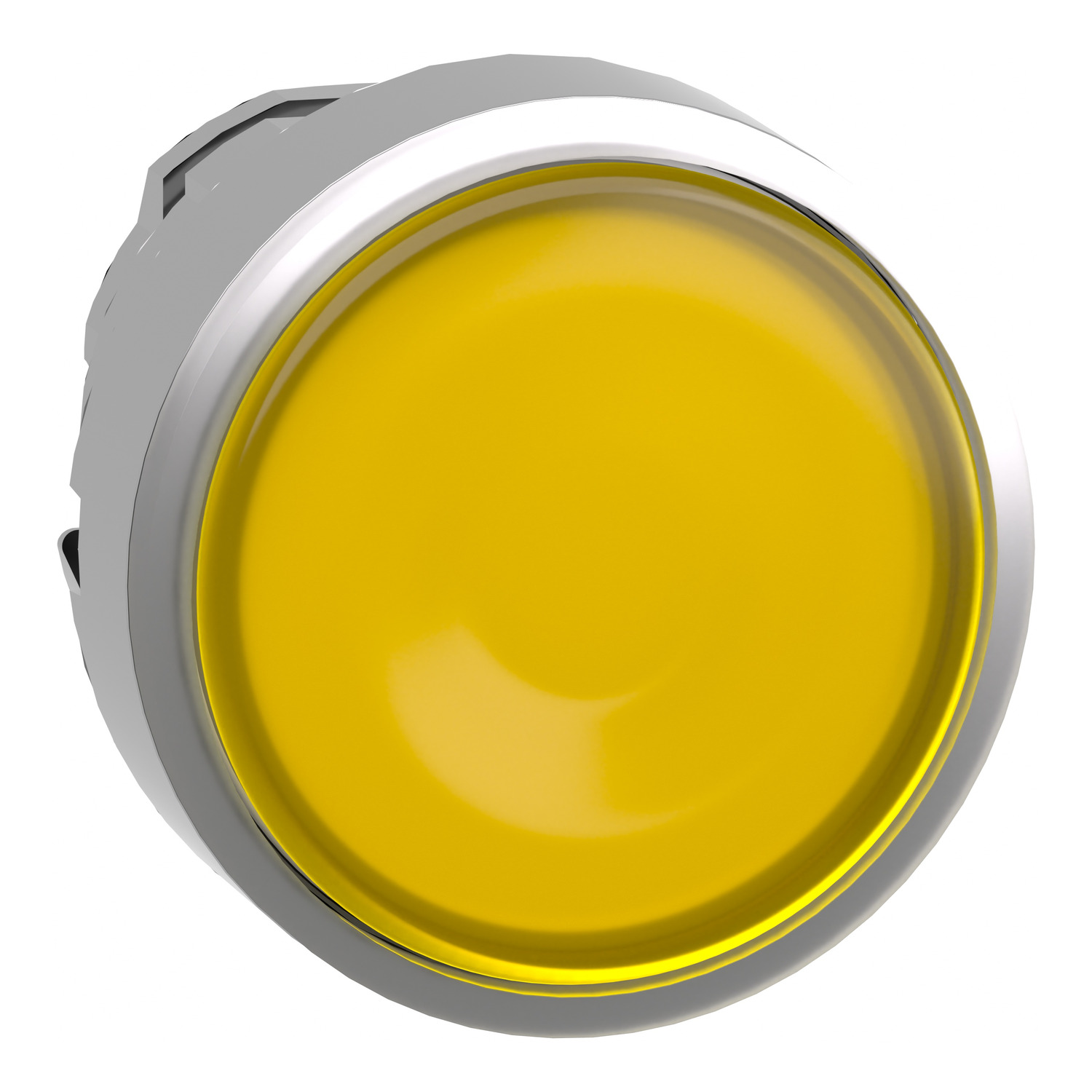 Schneider Electric Schneider Electric ZB4BH083 – Head for illuminated push button, Harmony XB4, metal, yellow flush, 22mm, universal LED, push-push, unmarked