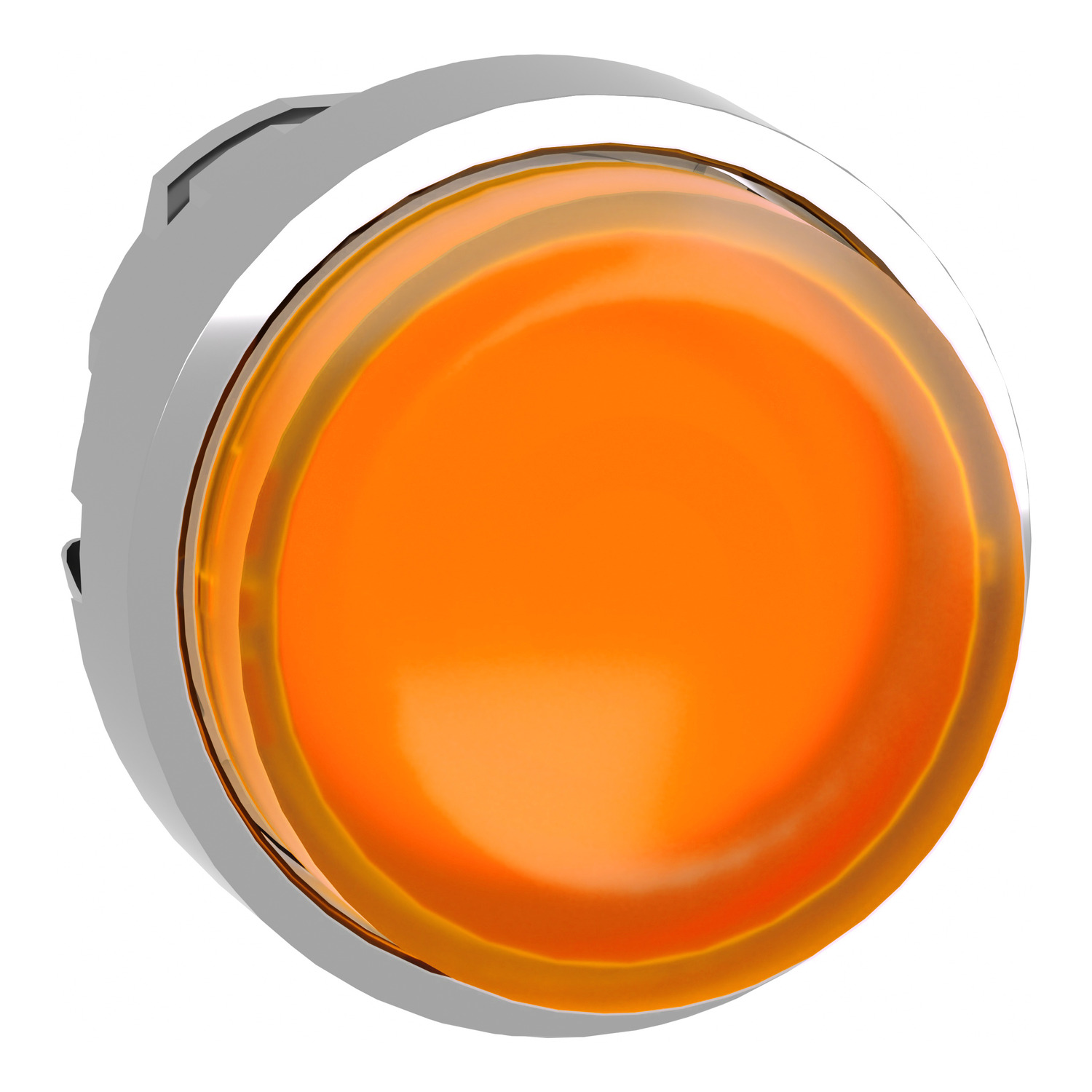 Schneider Electric Schneider Electric ZB4BH53 – Head for illuminated push button, Harmony XB4, metal, orange projecting, 22mm, push-push, universal LED, unmarked