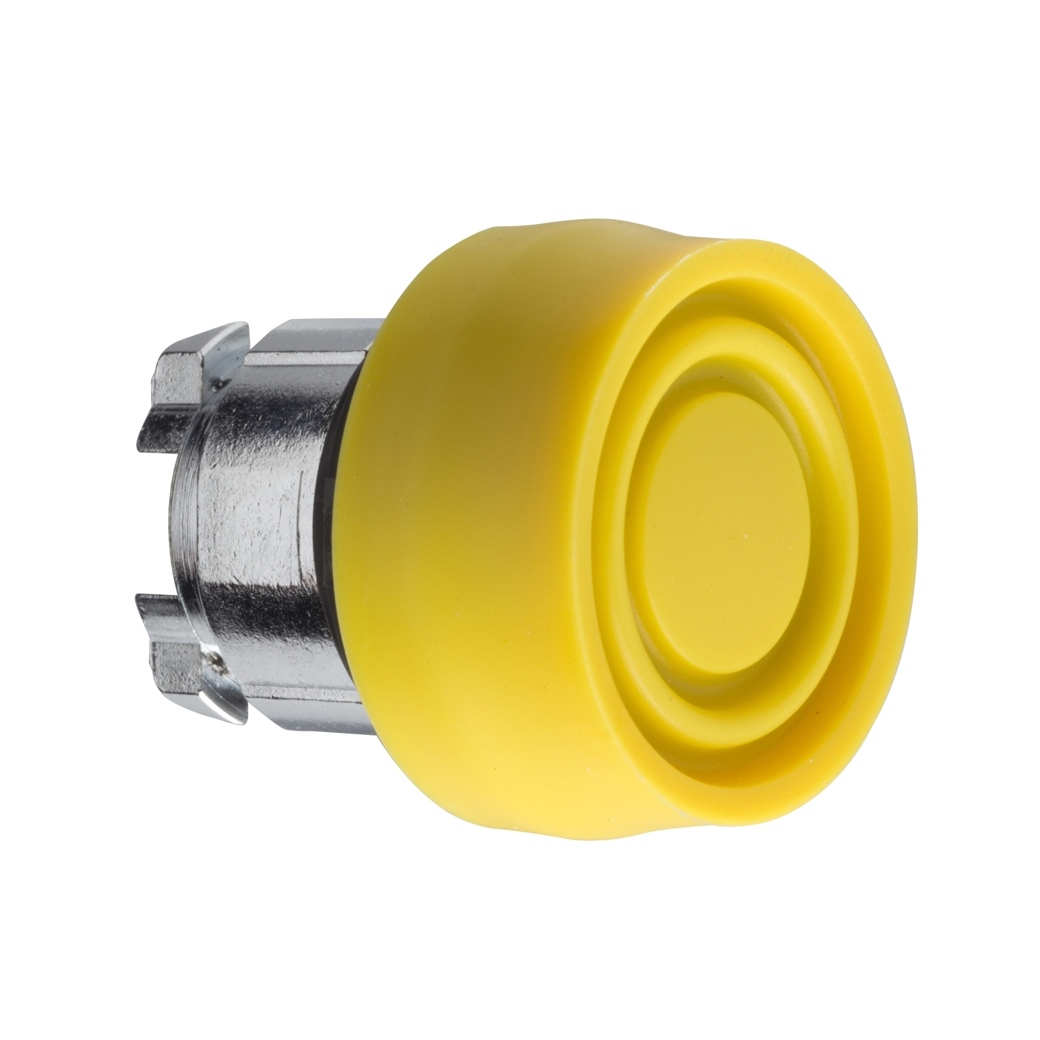 Schneider Electric Schneider Electric ZB4BP5S – Head for non illuminated push button, Harmony XB4, yellow flush push button 22mm spring return, unmarked, yellow colored boot