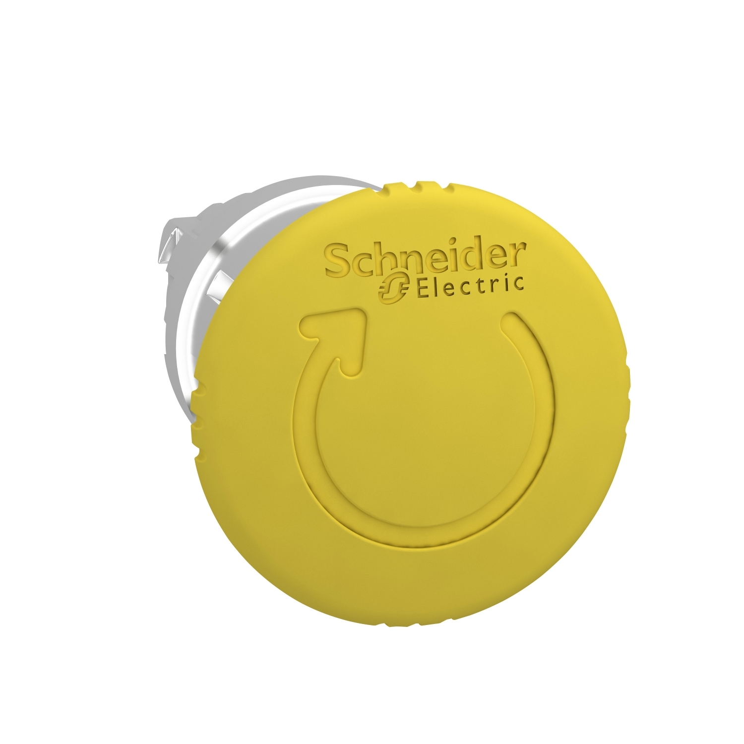 Schneider Electric Schneider Electric ZB4BS55 – yellow Ø40 mushroom pushbutton head Ø22 latching turn release