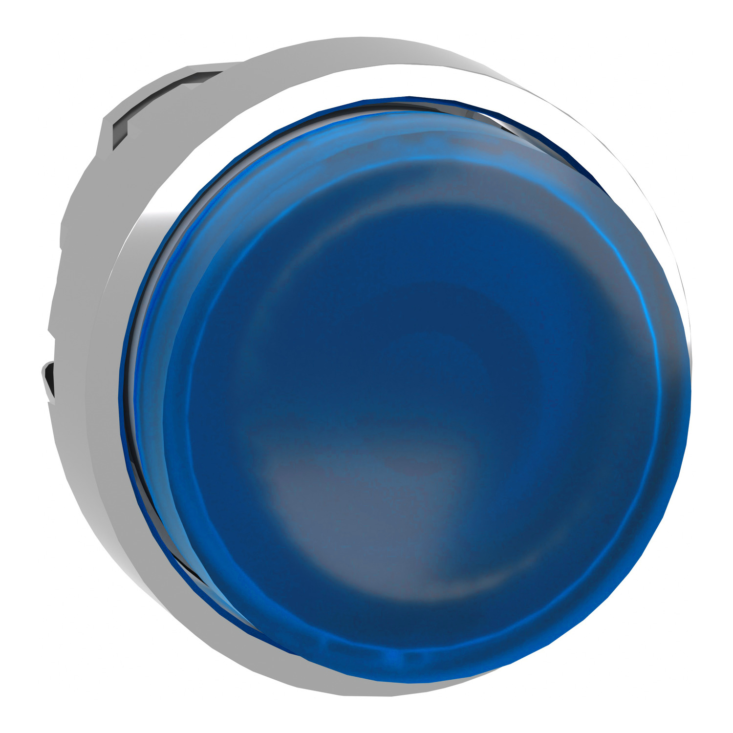 Schneider Electric Schneider Electric ZB4BW163 – Head for illuminated push button, Harmony XB4, metal, blue projecting, 22mm, spring return, universal LED, unmarked