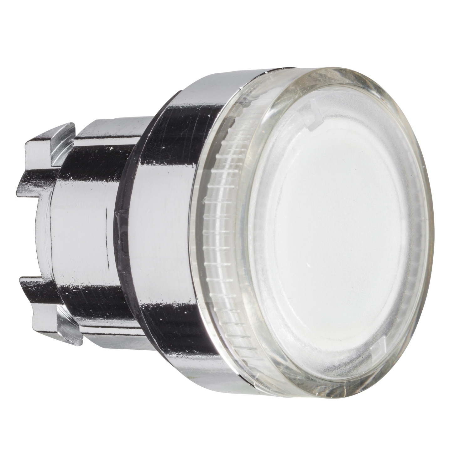 Schneider Electric Schneider Electric ZB4BW37 – Head for illuminated push button, Harmony XB4, metal, flush, clear, 22mm, spring return, plain lens for BA9s bulb