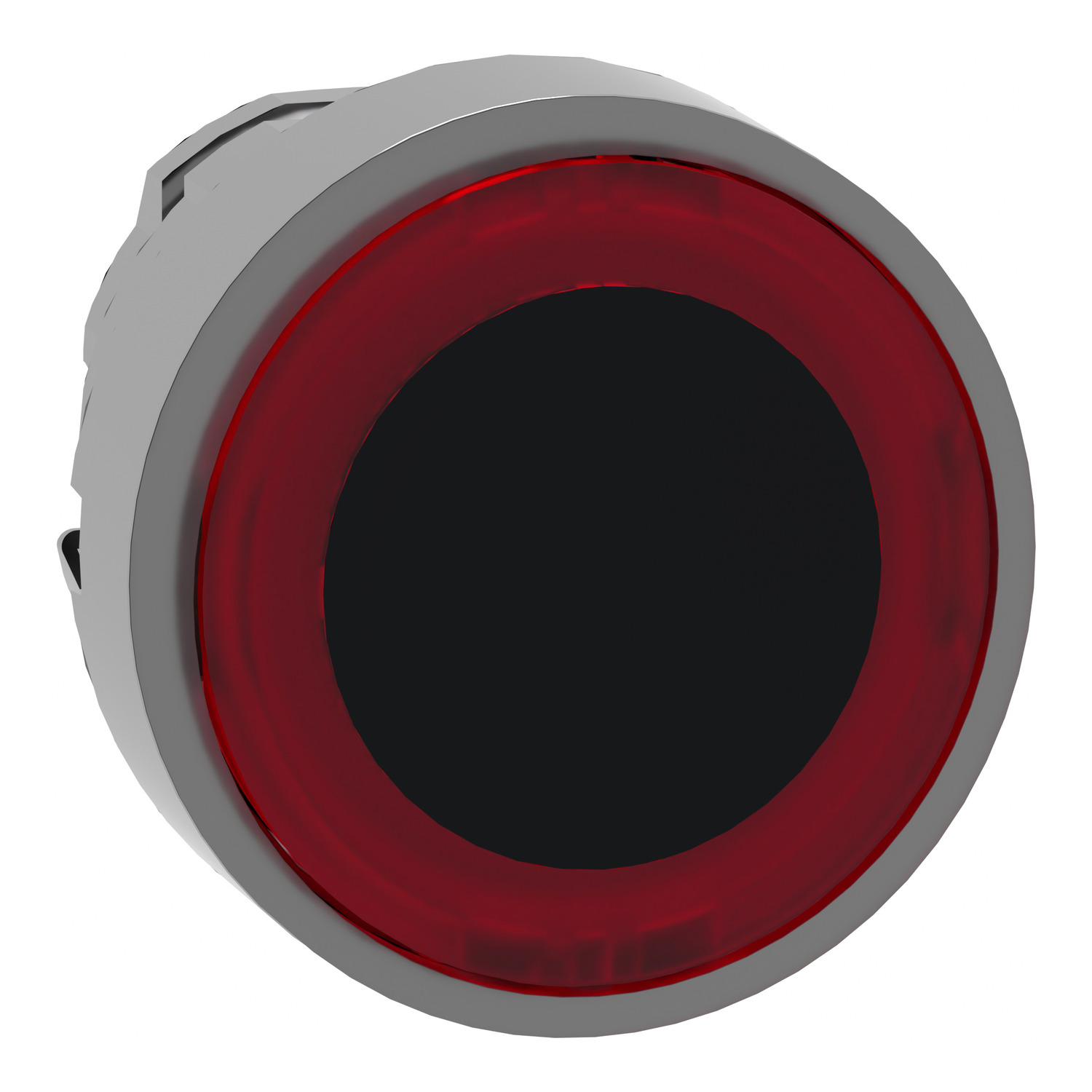 Schneider Electric Schneider Electric ZB4BW943 – Head for illuminated push button, Harmony XB4, metal, red flush, 22mm, universal LED, spring return, illuminated ring