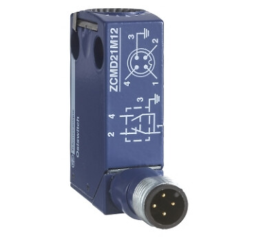 Schneider Electric Schneider Electric ZCMD21C12 – Limit switch body, Limit switches XC Standard, ZCMD, 1NC+1 NO, silver, snap action, connection, M12