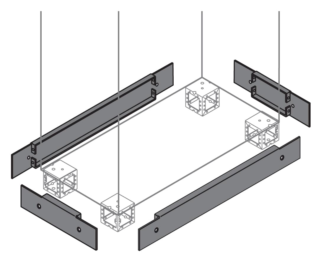 ABB ABB IS2-ZN1000 N.2 plinth flanges 100X1000MM hxw