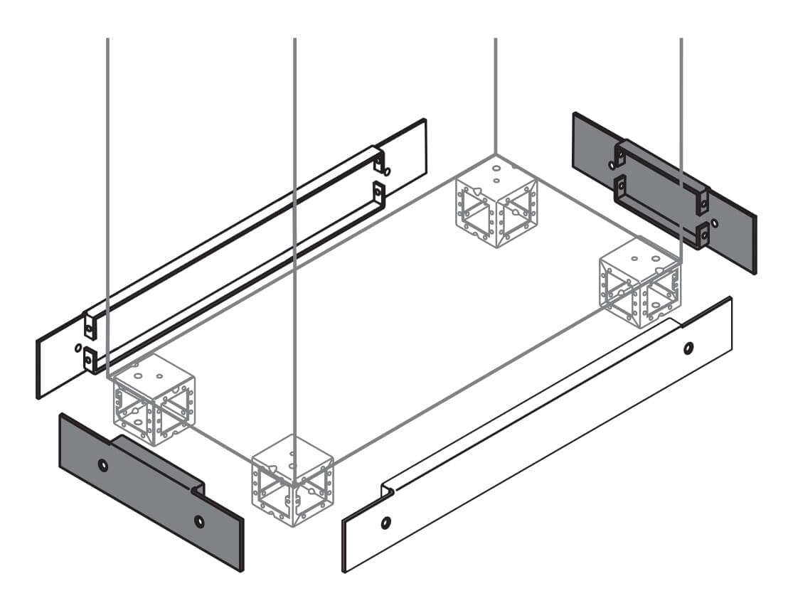ABB ABB IS2-ZN5000 N.2 plinth flanges 100X500MM hxw