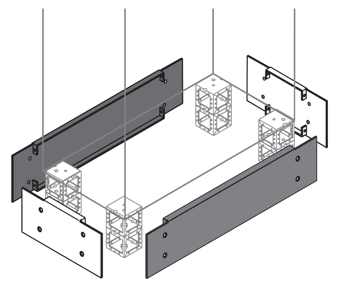 ABB ABB IS2-ZN8002 N.2 plinth flanges 200X800MM hxw